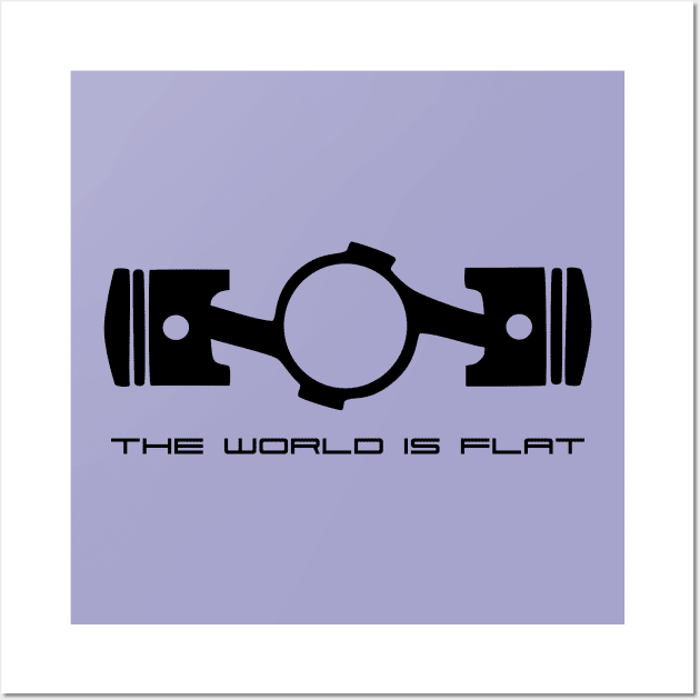 The World is Flat Wall Art by IbisDesigns